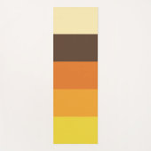 70sレトロストライプのカラーパターン ヨガマット (正面)