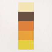 70sレトロストライプのカラーパターン ヨガマット (裏面)