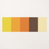 70sレトロストライプのカラーパターン ヨガマット (正面(横))