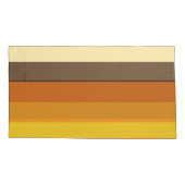 70sレトロストライプのカラーパターン 枕カバー (裏面-左)