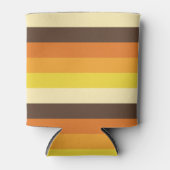 70sレトロストライプのカラーパターン 缶クーラー (正面)