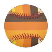 70sレトロストライプのカラーパターン 野球ボール (裏面)