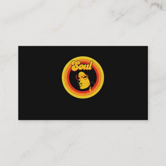 70sレトロソウルミュージックガーネソウルミュージック 名刺 (正面)