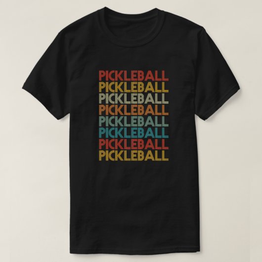 70sレトロピックボールパドルボールスポーツママパパ tシャツ (デザイン正面)