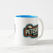 70sレトロペトスキーミシガンヴィンテージマグカップ ツートーンマグカップ (正面右)