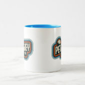 70sレトロペトスキーミシガンヴィンテージマグカップ ツートーンマグカップ (中央)