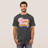 70sレトロレインボーディスコキング tシャツ (正面フル)