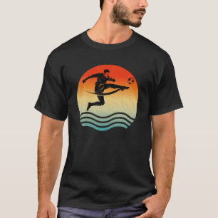 70SレトロヴィンテージサッカーサッカースポーツプレーヤーTr Tシャツ