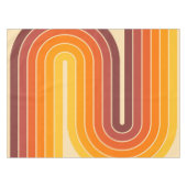 70sレトロヴィンテージスタイル幾何学的デザイン テーブルクロス (正面(横))