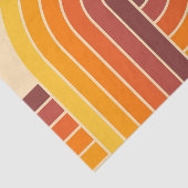 70sレトロヴィンテージスタイル幾何学的パターン 薄葉紙 (詳細)