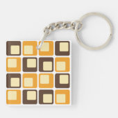 70sレトロ四角形パターン キーホルダー (裏面)
