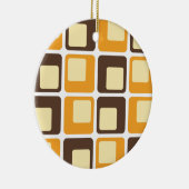 70sレトロ四角形パターン セラミックオーナメント (右)