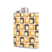 70sレトロ四角形パターン フラスク (左)