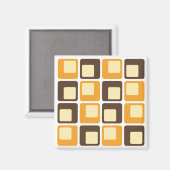 70sレトロ四角形パターン マグネット (正面/裏面)