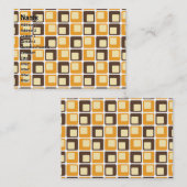 70sレトロ四角形パターン 名刺 (正面/裏面)