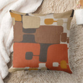 70sレトロ幾何学模様 クッション (ブランケット)