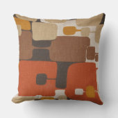 70sレトロ幾何学模様 クッション (正面)