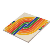 70sレトロ幾何学的デザイン タイル (側面)