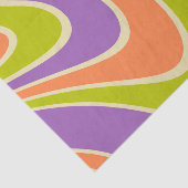 70sレトロ抽象芸術ラヴァデザイン 薄葉紙 (詳細)