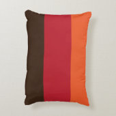 70sレトロ3ストライプのヴィンテージ色パターン アクセントクッション (裏面(縦))
