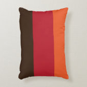 70sレトロ3ストライプのヴィンテージ色パターン アクセントクッション (正面(垂直))
