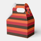 70sレトロ3ストライプのヴィンテージ色パターン フェイバーボックス (裏面サイド)