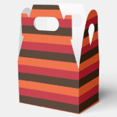 70sレトロ3ストライプのヴィンテージ色パターン フェイバーボックス (オープン)