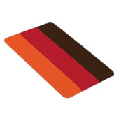 70sレトロ3ストライプのヴィンテージ色パターン マグネット (右側)