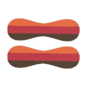 70sレトロ3ストライプのヴィンテージ色パターン 野球ボール (パネル)