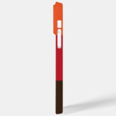 70sレトロ3ストライプのヴィンテージ色パターン Case-Mate iPhoneケース (裏面 / 左)