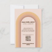 70sレトロGroovy Archフォトファンキーー セーブザデート (裏面)