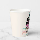 70sロックアンドロールのローラースケートで滑るパーティーの好意 紙コップ (右)