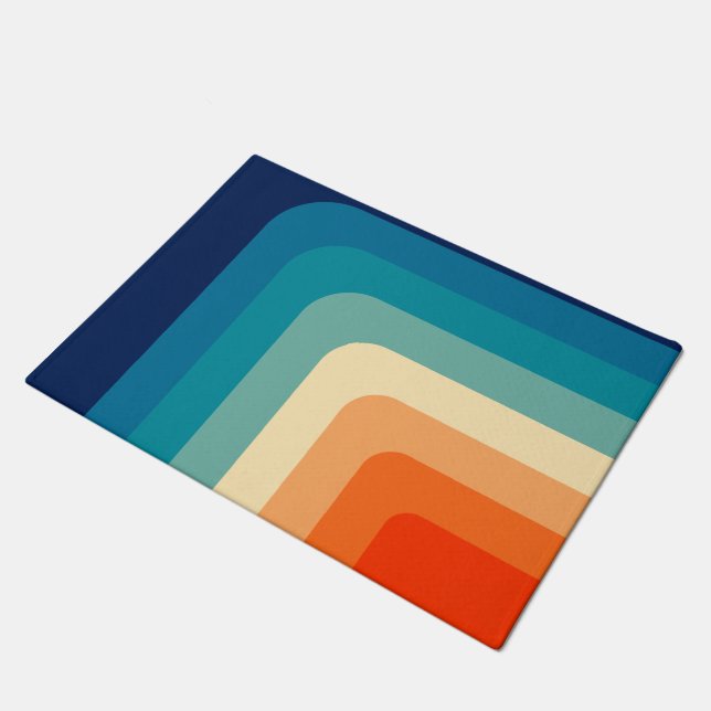 70sヴィンテージのパレット ドアマット (アングル)