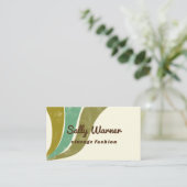 70sヴィンテージグ動揺してリーンレトロ名刺 名刺 (スタンド正面)