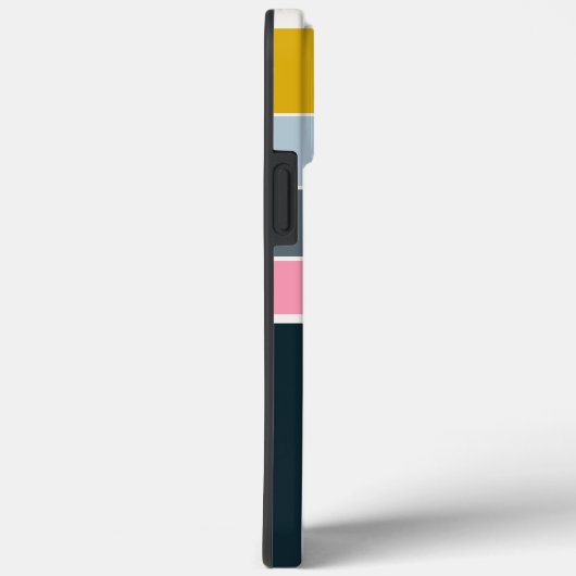 70sヴィンテージストライプのスクリプトイニシャルモノグラムの Case-Mate iPhoneケース (裏面 / 右)