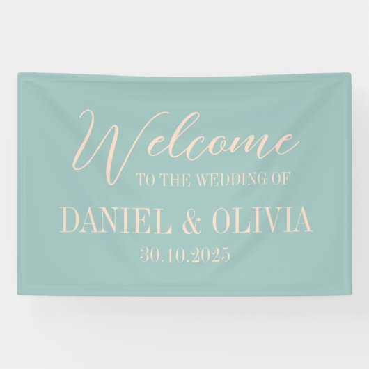 70sヴィンテージレインボー結婚のシーティングチャート 横断幕 (横)