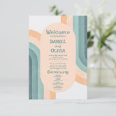 70sヴィンテージレインボー結婚式 プログラム (スタンド正面)