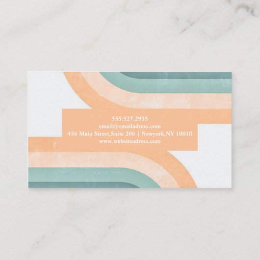 70sヴィンテージ虹 名刺 (裏面)