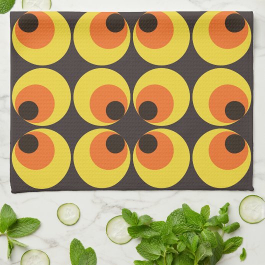 70s壁紙 キッチンタオル (折り畳み)