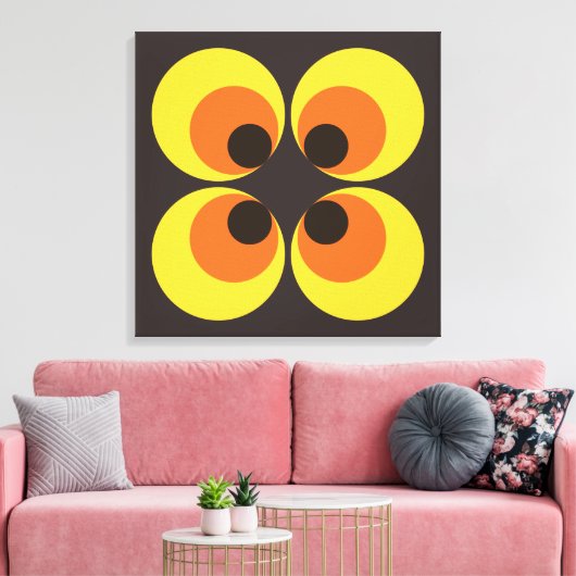 70s壁紙 キャンバスプリント (インサイチュ (リビング))