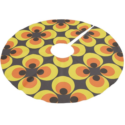 70s壁紙 ブラッシュドポリエステルツリースカート (アングル)