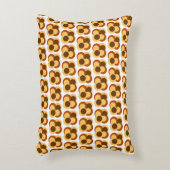 70s抽象芸術の円形 アクセントクッション (正面(垂直))