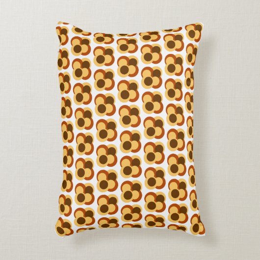 70s抽象芸術の円形 アクセントクッション (正面(垂直))