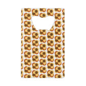 70s抽象芸術の円形 クレジットカード栓抜き (裏面)