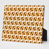 70s抽象芸術の円形 フォトプラーク (側面)