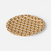 70s抽象芸術の円形 ペーパープレート (アングル)