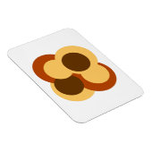 70s抽象芸術の円形 マグネット (右側)