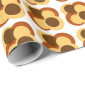 70s抽象芸術の円形 ラッピングペーパー (ロールコーナー)