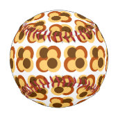 70s抽象芸術の円形 野球ボール (裏面)