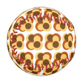 70s抽象芸術の円形 野球ボール (正面左)